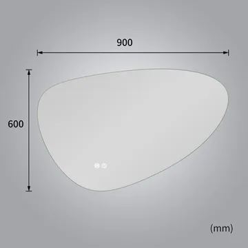 LED-spegel med Anti-fog funktion | dimbart ljus | Lyfco - Hus & renovering - Kök & bad - Badrum - Badrumsmöbler & badrumsinredning - Badrumsspegel
