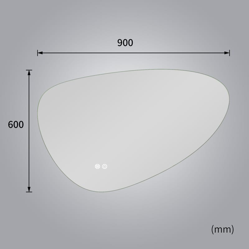 LED-spegel med Anti-fog funktion | dimbart ljus | Lyfco - Hus & renovering - Kök & bad - Badrum - Badrumsmöbler & badrumsinredning - Badrumsspegel