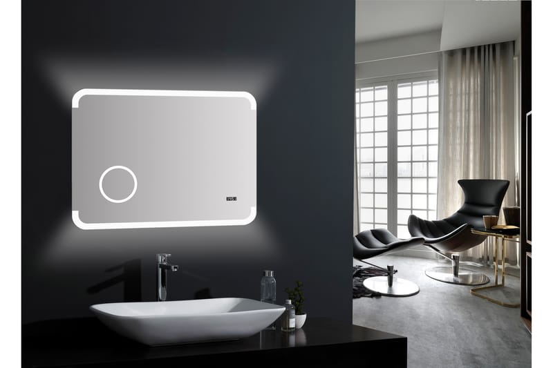 Liratorp Spegel 80x60 cm - Silver - Badrumsspegel - Badrumsspegel med belysning