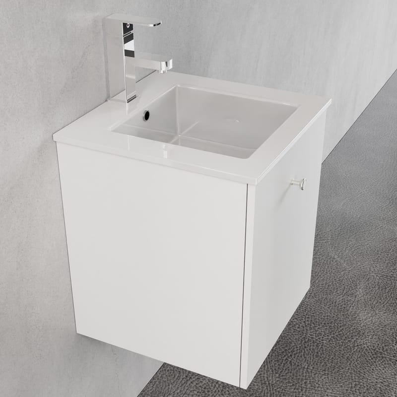 Liten kommod 40cm | Nedsänkt handfat | Vilmer vit - Hus & renovering - Kök & bad - Badrum - Badrumsmöbler & badrumsinredning - Tvättställsskåp & kommod
