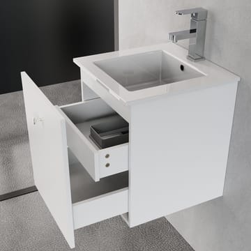 Liten kommod 40cm | Nedsänkt handfat | Vilmer vit - Hus & renovering - Kök & bad - Badrum - Badrumsmöbler & badrumsinredning - Tvättställsskåp & kommod