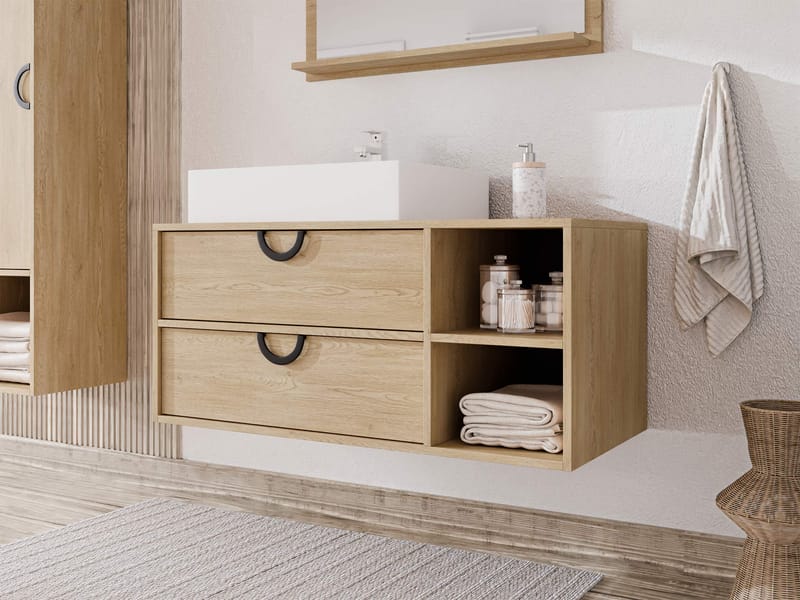 Merlinor Badrumskommod - Ljusbrun - Hus & renovering - Kök & bad - Badrum - Badrumsmöbler & badrumsinredning - Badrumsförvaring