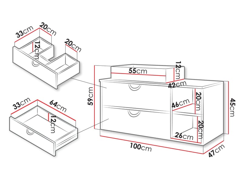 Merlinor Badrumskommod - Mörkbrun - Hus & renovering - Kök & bad - Badrum - Badrumsmöbler & badrumsinredning - Badrumsförvaring