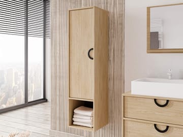 Merlinor Badrumsskåp - Ljusbrun - Hus & renovering - Kök & bad - Badrum - Badrumsmöbler & badrumsinredning - Badrumsskåp