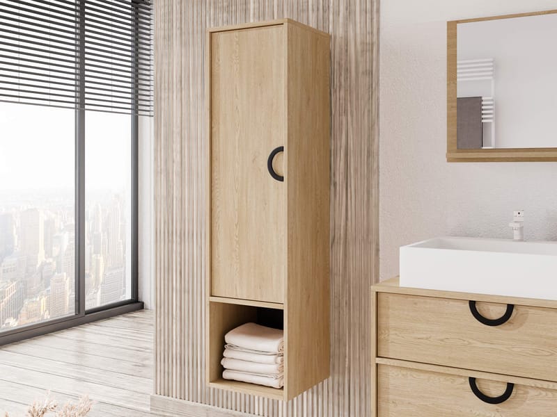 Merlinor Badrumsskåp - Ljusbrun - Hus & renovering - Kök & bad - Badrum - Badrumsmöbler & badrumsinredning - Badrumsskåp