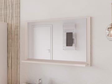 Merlinor Väggspegel 80 cm - beige - Hus & renovering - Kök & bad - Badrum - Badrumsmöbler & badrumsinredning - Badrumsspegel