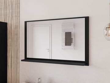 Merlinor Väggspegel 80 cm - svart - Hus & renovering - Kök & bad - Badrum - Badrumsmöbler & badrumsinredning - Badrumsspegel