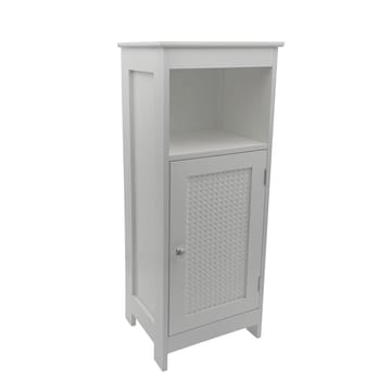 Morano Badrumsskåp 30x80 cm Wienerflätning - vit och silverfärgad - Hus & renovering - Kök & bad - Badrum - Badrumsmöbler & badrumsinredning - Badrumsskåp