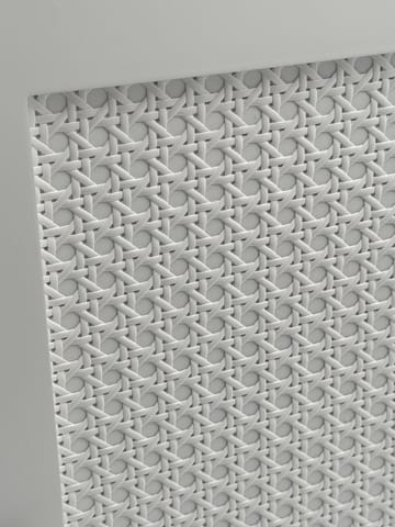 Morano Badrumsskåp 30x80 cm Wienerflätning - vit och silverfärgad - Hus & renovering - Kök & bad - Badrum - Badrumsmöbler & badrumsinredning - Badrumsskåp