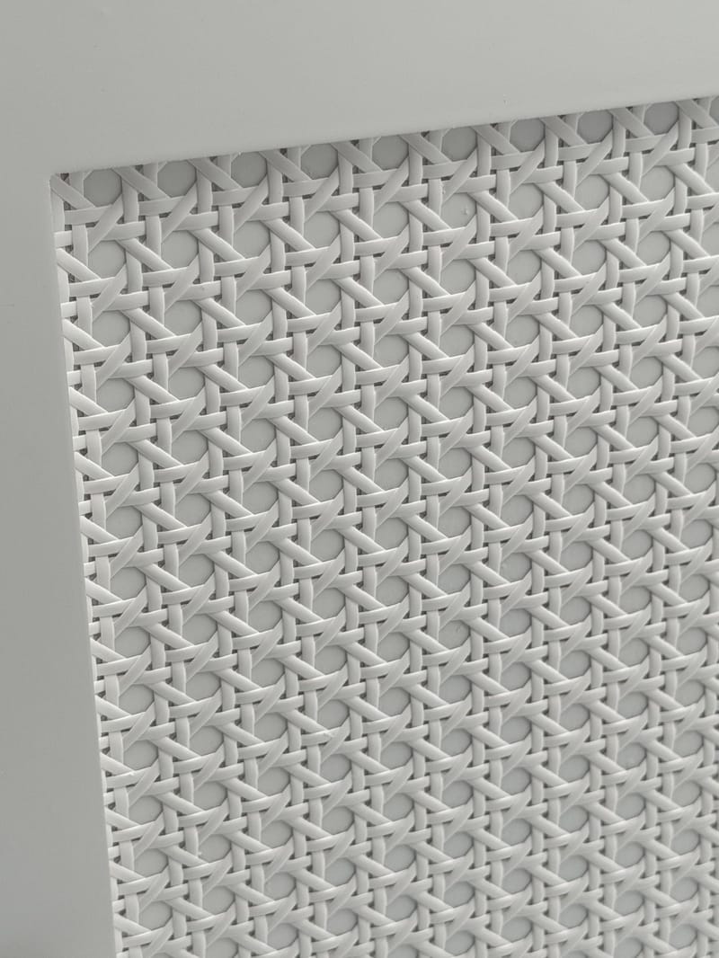 Morano Badrumsskåp 30x80 cm Wienerflätning - vit och silverfärgad - Hus & renovering - Kök & bad - Badrum - Badrumsmöbler & badrumsinredning - Badrumsskåp
