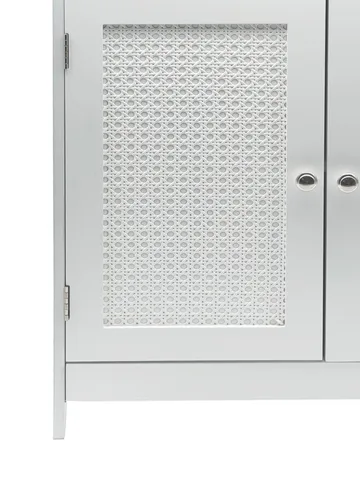 Moreri Badrumsskåp 60 cm Wienerflätning - vit och silverfärgad - Hus & renovering - Kök & bad - Badrum - Badrumsmöbler & badrumsinredning - Badrumsskåp