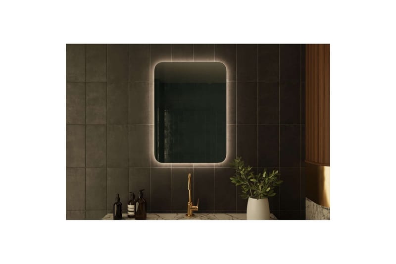 Neylen Badrumsspegel 50 cm Rektangulär - Vit - Hus & renovering - Kök & bad - Badrum - Badrumsmöbler & badrumsinredning - Badrumsspegel