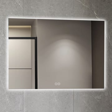 Rektangulär badrumsspegel med LED-belysning 120x80 cm Vit - Hus & renovering - Kök & bad - Badrum - Badrumsmöbler & badrumsinredning - Badrumsspegel