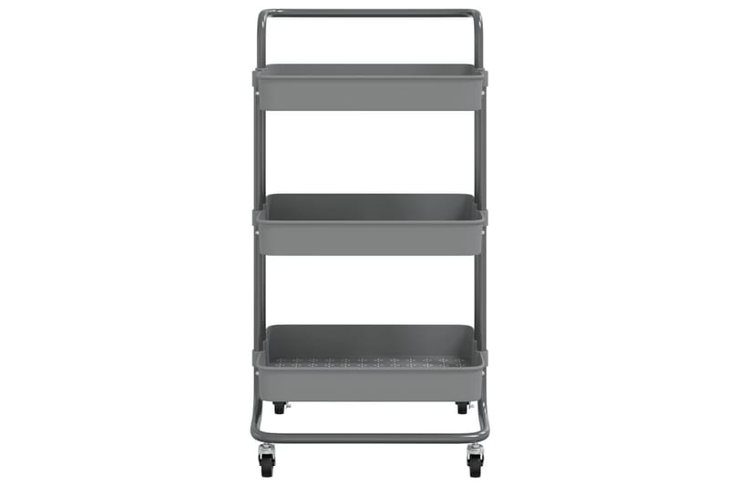 Rullvagn 3 våningar grå 42x25x83,5 cm järn och ABS - Grå - Hus & renovering - Kök & bad - Badrum - Badrumsmöbler & badrumsinredning - Rullvagn badrum