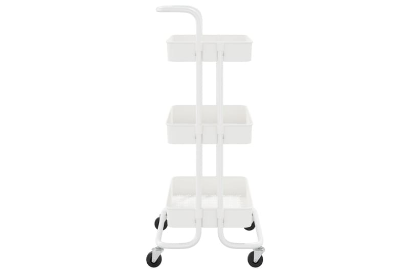 Rullvagn 3 våningar vit 42x25x83,5 cm järn och ABS - Vit - Hus & renovering - Kök & bad - Badrum - Badrumsmöbler & badrumsinredning - Rullvagn badrum
