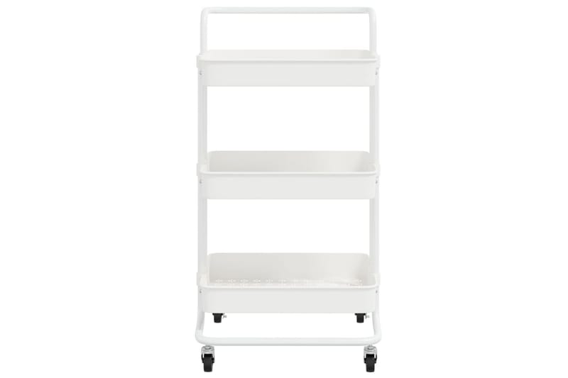 Rullvagn 3 våningar vit 42x25x83,5 cm järn och ABS - Vit - Hus & renovering - Kök & bad - Badrum - Badrumsmöbler & badrumsinredning - Rullvagn badrum