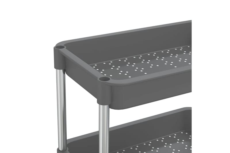 Rullvagn 5 våningar grå 40x22x116 cm järn och ABS - Grå - Hus & renovering - Kök & bad - Badrum - Badrumsmöbler & badrumsinredning - Rullvagn badrum