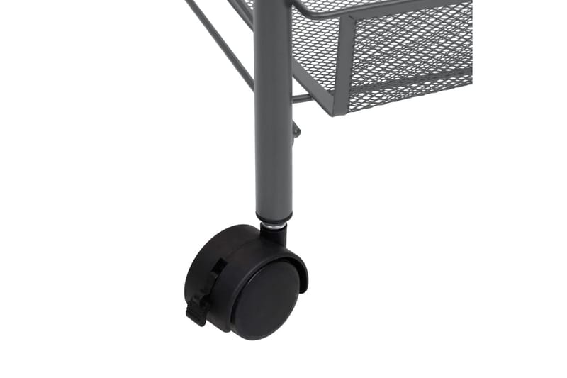 Rullvagn 5 våningar grå 46x26x105 cm järn - Grå - Hus & renovering - Kök & bad - Badrum - Badrumsmöbler & badrumsinredning - Rullvagn badrum