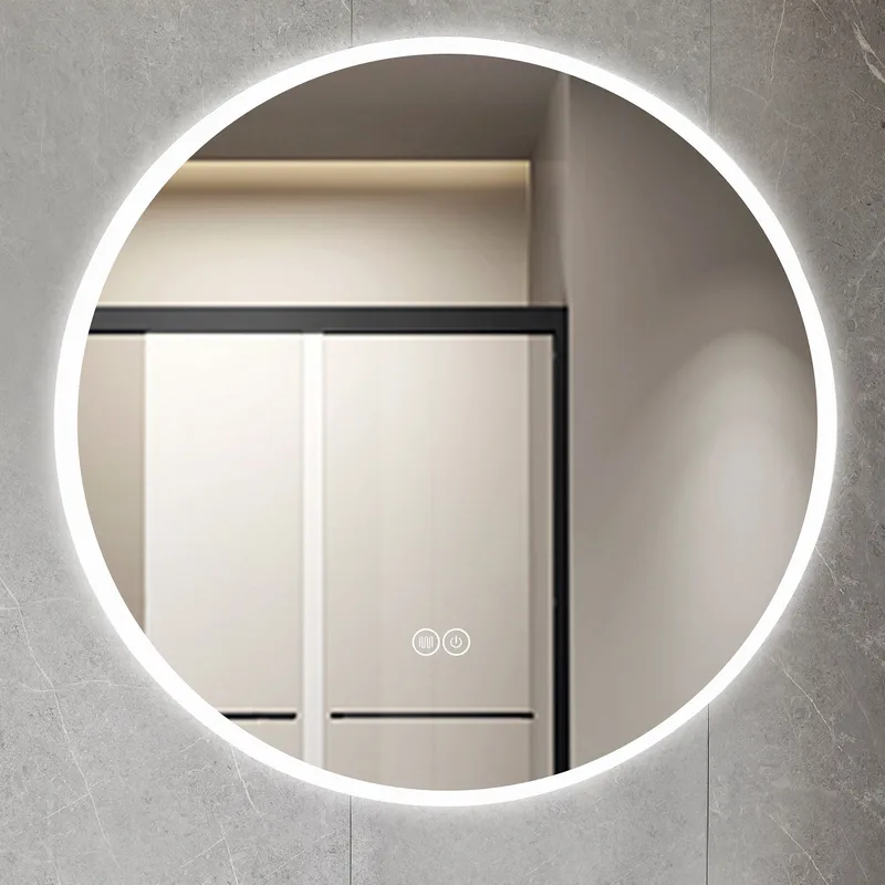 Rund badrumsspegel 120cm med LED-lyse | Anti-fog & touch-styrning, undefined