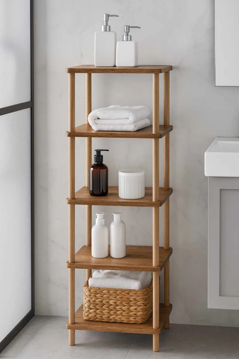 Ryrhyrdhonar Badrumshylla 40x185x30 cm - Furu - Hus & renovering - Kök & bad - Badrum - Badrumsmöbler & badrumsinredning - Badrumshylla