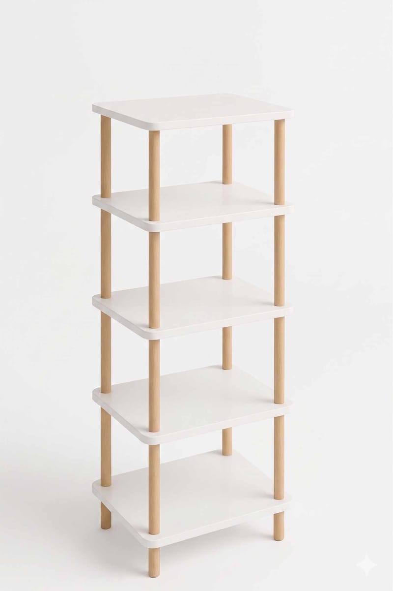 Ryrhyrdhonar Badrumshylla 40x185x30 cm - Vit - Hus & renovering - Kök & bad - Badrum - Badrumsmöbler & badrumsinredning - Badrumshylla