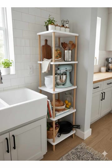 Ryrhyrdhonar Badrumshylla 40x185x30 cm - Vit - Hus & renovering - Kök & bad - Badrum - Badrumsmöbler & badrumsinredning - Badrumshylla