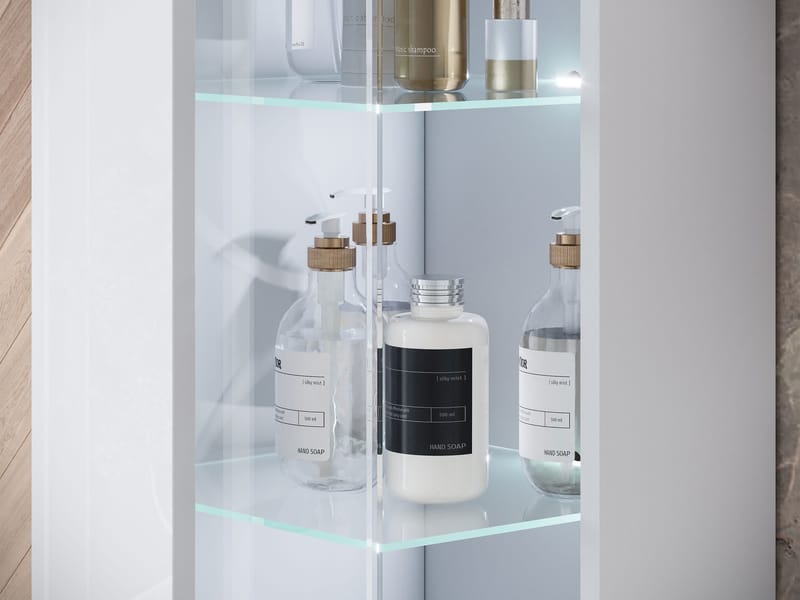 Serlin Möbelset för Badrum med LED-belysning - Hus & renovering - Kök & bad - Badrum - Badrumsmöbler & badrumsinredning - Kompletta möbelpaket badrum