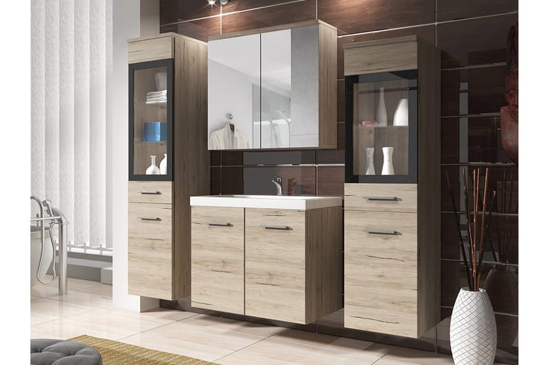 Somender Möbelset för Badrum 132 cm - Hus & renovering - Kök & bad - Badrum - Badrumsmöbler & badrumsinredning - Kompletta möbelpaket badrum