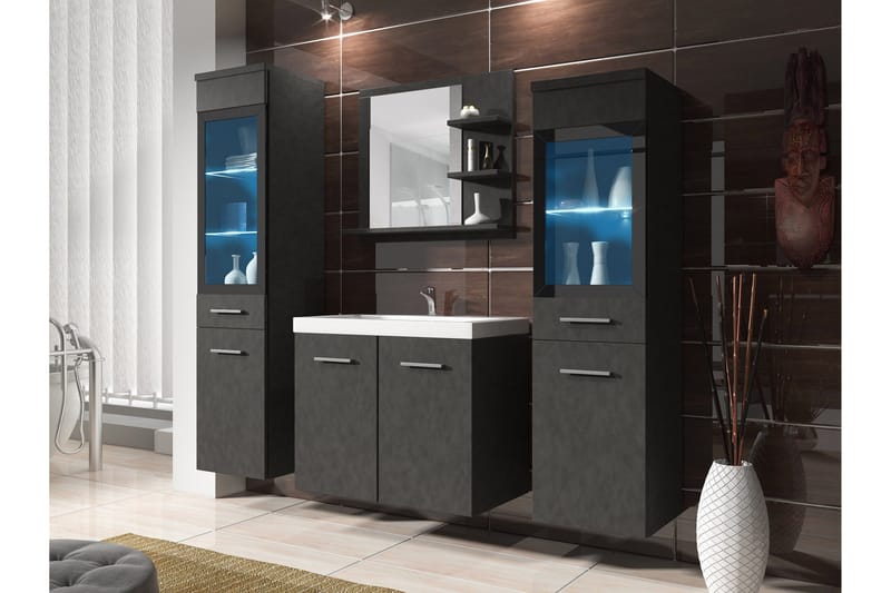 Somender Möbelset för Badrum 132 cm - Hus & renovering - Kök & bad - Badrum - Badrumsmöbler & badrumsinredning - Kompletta möbelpaket badrum