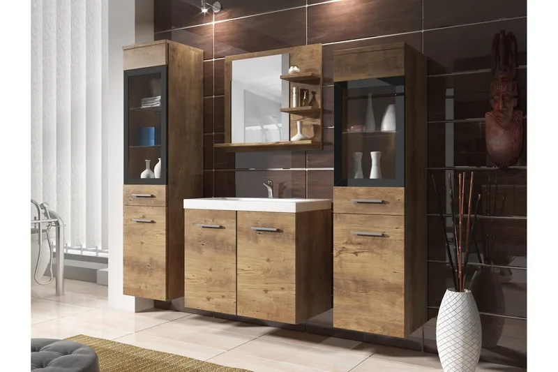 Somender Möbelset för Badrum 132 cm - Hus & renovering - Kök & bad - Badrum - Badrumsmöbler & badrumsinredning - Kompletta möbelpaket badrum