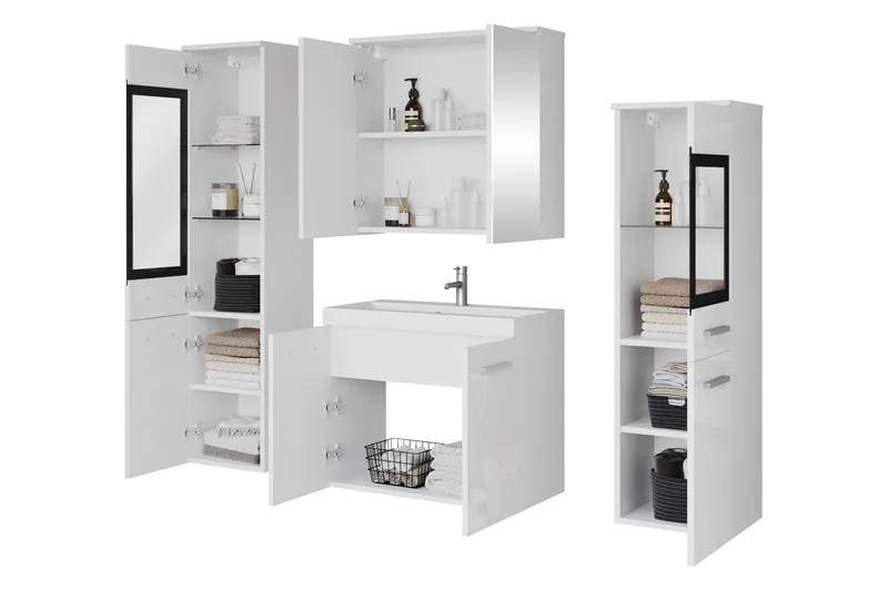 Somender Möbelset för Badrum 132 cm - Hus & renovering - Kök & bad - Badrum - Badrumsmöbler & badrumsinredning - Kompletta möbelpaket badrum
