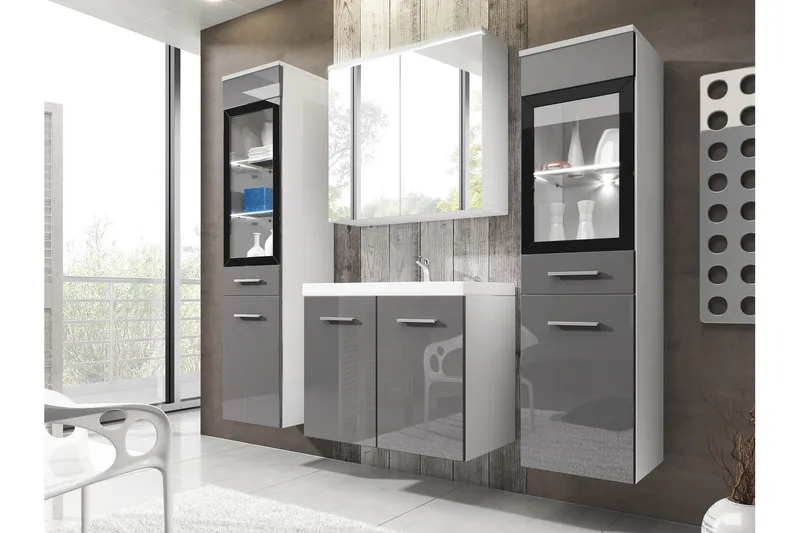 Somender Möbelset för Badrum 132 cm - Hus & renovering - Kök & bad - Badrum - Badrumsmöbler & badrumsinredning - Kompletta möbelpaket badrum