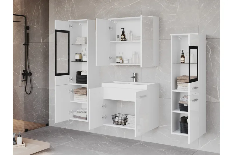 Somender Möbelset för Badrum 132 cm - Hus & renovering - Kök & bad - Badrum - Badrumsmöbler & badrumsinredning - Kompletta möbelpaket badrum