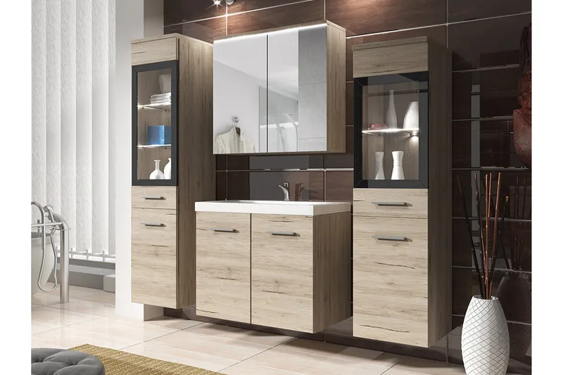 Somender Möbelset för Badrum 132 cm - Hus & renovering - Kök & bad - Badrum - Badrumsmöbler & badrumsinredning - Kompletta möbelpaket badrum