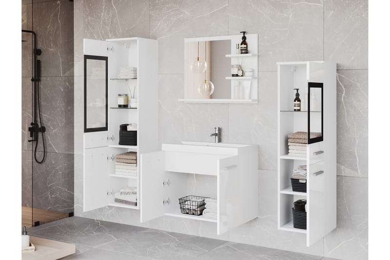 Somender Möbelset för Badrum 132 cm - Hus & renovering - Kök & bad - Badrum - Badrumsmöbler & badrumsinredning - Kompletta möbelpaket badrum