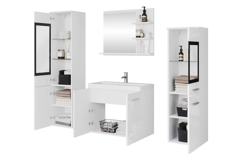 Somender Möbelset för Badrum 132 cm - Hus & renovering - Kök & bad - Badrum - Badrumsmöbler & badrumsinredning - Kompletta möbelpaket badrum