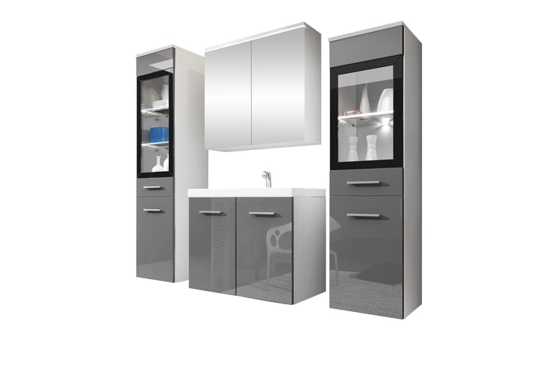 Somender Möbelset för Badrum 132 cm - Hus & renovering - Kök & bad - Badrum - Badrumsmöbler & badrumsinredning - Kompletta möbelpaket badrum