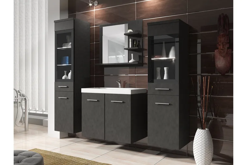 Somender Möbelset för Badrum 132 cm - Hus & renovering - Kök & bad - Badrum - Badrumsmöbler & badrumsinredning - Kompletta möbelpaket badrum