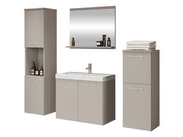 Sonaki Möbelpaket badrum - beige - Hus & renovering - Kök & bad - Badrum - Badrumsmöbler & badrumsinredning - Kompletta möbelpaket badrum