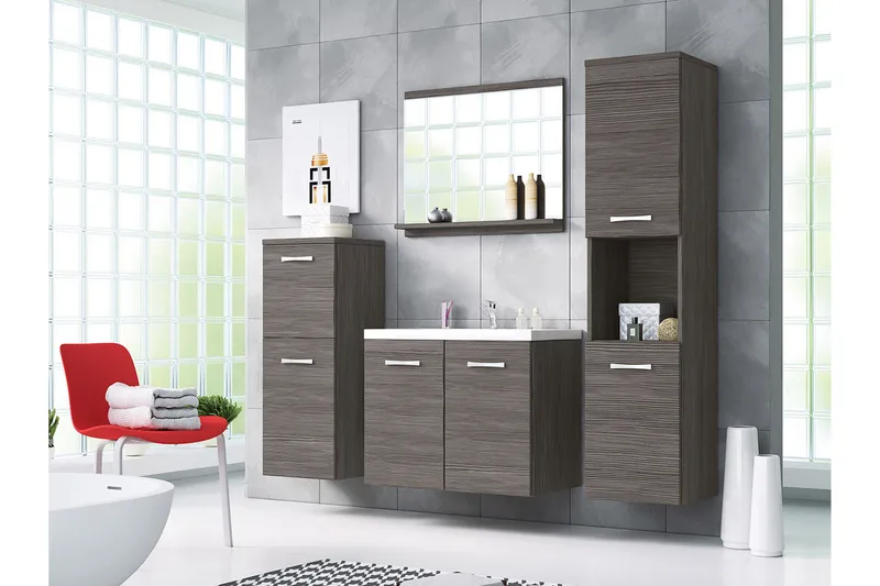 Sonaki Möbelset för Badrum 133 cm - Hus & renovering - Kök & bad - Badrum - Badrumsmöbler & badrumsinredning - Kompletta möbelpaket badrum