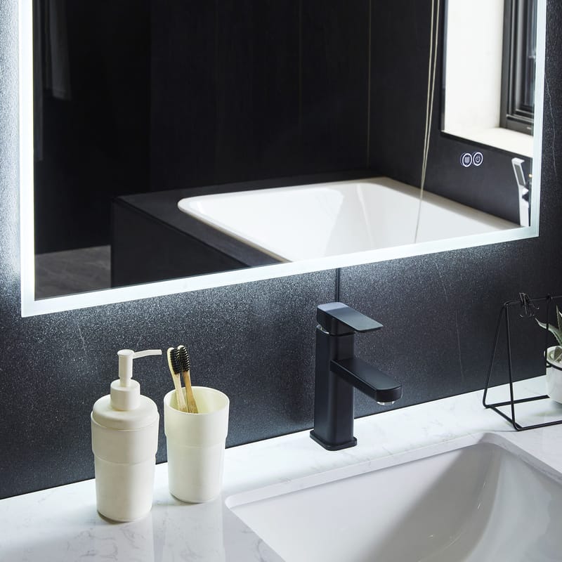 Spegel 60x80cm | LED-belysning & anti-fog - Hus & renovering - Kök & bad - Badrum - Badrumsmöbler & badrumsinredning - Badrumsspegel