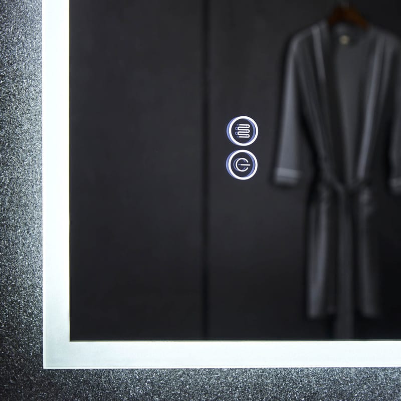 Spegel 80x100cm | LED-belysning & anti-fog - Hus & renovering - Kök & bad - Badrum - Badrumsmöbler & badrumsinredning - Badrumsspegel