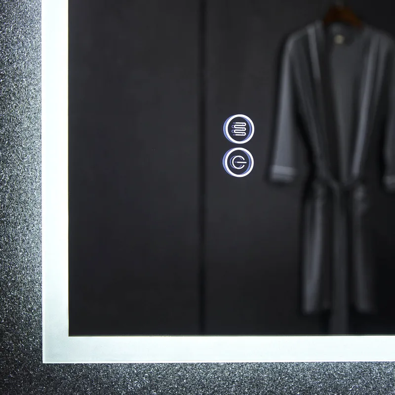 Spegel 80x100cm | LED-belysning & anti-fog - Hus & renovering - Kök & bad - Badrum - Badrumsmöbler & badrumsinredning - Badrumsspegel