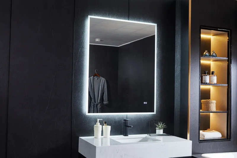 Spegel 80x100cm | LED-belysning & anti-fog, undefined