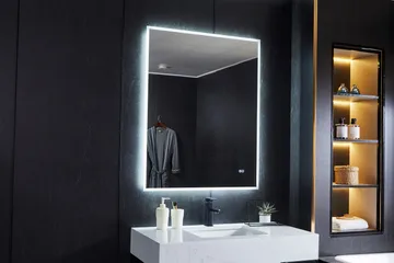 Spegel 80x100cm | LED-belysning & anti-fog - Hus & renovering - Kök & bad - Badrum - Badrumsmöbler & badrumsinredning - Badrumsspegel