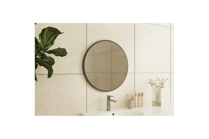 Spegel Buhem Antracit - Vit - Hus & renovering - Kök & bad - Badrum - Badrumsmöbler & badrumsinredning - Badrumsspegel