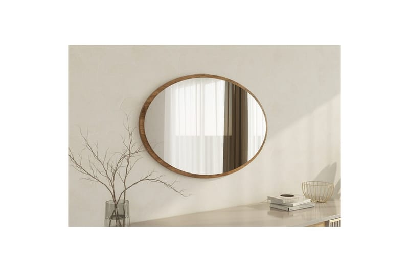 Spegel Dymra Valnöt - Valnöt - Hus & renovering - Kök & bad - Badrum - Badrumsmöbler & badrumsinredning - Badrumsspegel