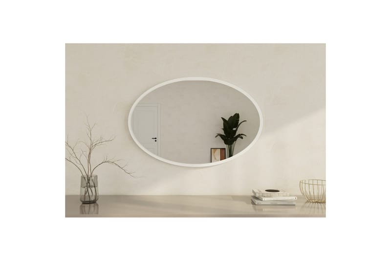 Spegel Dymra Vit - Vit - Hus & renovering - Kök & bad - Badrum - Badrumsmöbler & badrumsinredning - Badrumsspegel