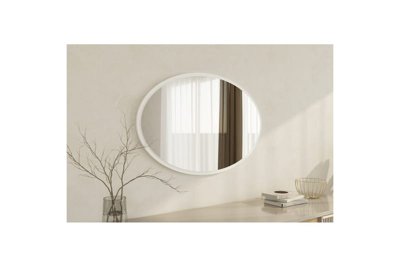 Spegel Dymra Vit - Vit - Hus & renovering - Kök & bad - Badrum - Badrumsmöbler & badrumsinredning - Badrumsspegel