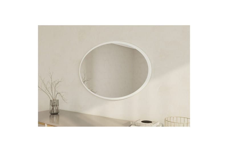 Spegel Dymra Vit - Vit - Hus & renovering - Kök & bad - Badrum - Badrumsmöbler & badrumsinredning - Badrumsspegel